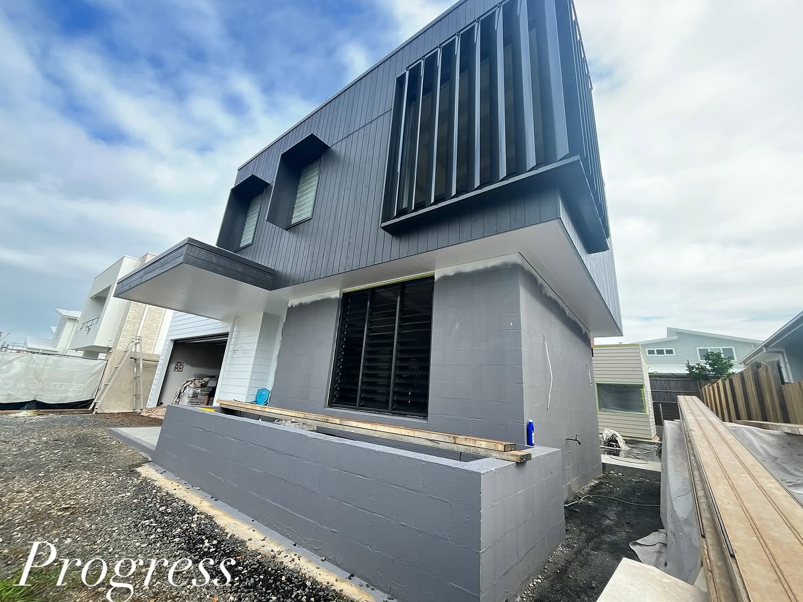 Coastal modern new build exterior in Skennars Head